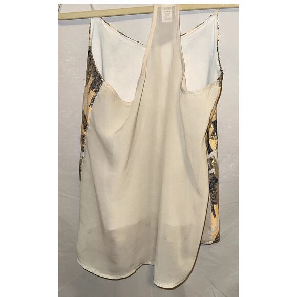 Daytirp Sequin Razor Back Shear Tank Top SIze Medium - Picture 4 of 7
